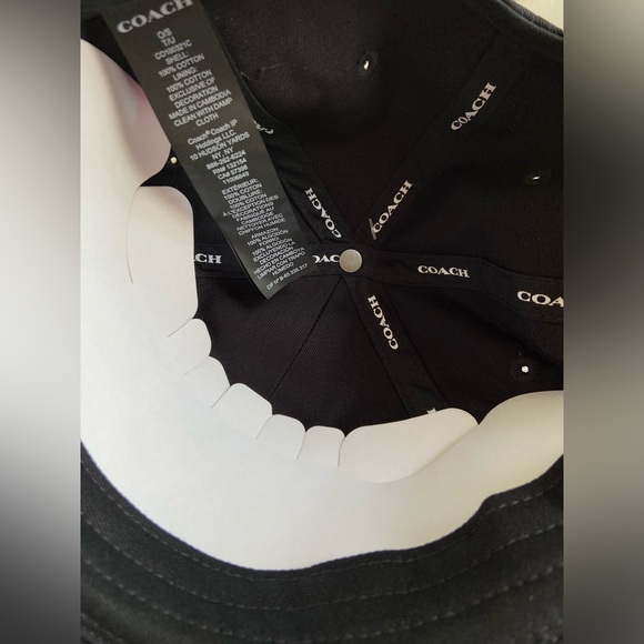 NWT! Coach embroidered baseball hat - Black color, original tags attached - Picture 9 of 15